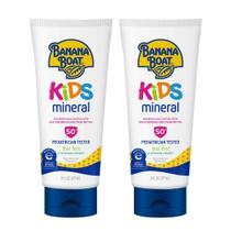 Protetor Solar Mineral Banana Boat Kids FPS 50 177ml Kit com 2 Unidades