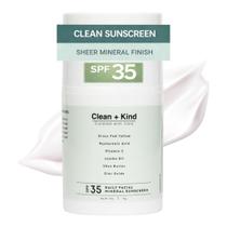 Protetor Solar Mineral Facial Clean + Kind FPS 35 Hidratante 50g Protetor Solar Mineral Facial Clean + Kind FPS 35 Hidratante 50g