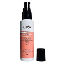 Protetor Solar Natural Facial Com Cor C1 - FPS35 - Frasco com Válvula Dosadora - 60g - Khor