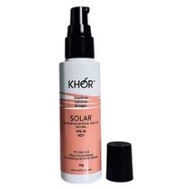 Protetor Solar Natural Facial Com Cor D1 FPS35 Frasco com Válvula Dosadora 60g Khor