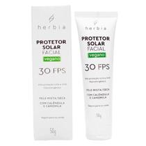 Protetor Solar Natural Facial Pele Mista e seca Fps 30 Herbia Protetor Solar Natural Facial Pele Mista e seca Fps 30 Herbia