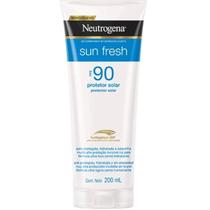 Protetor solar neutrogena sun fresh corpo e rosto loçao fps 90 com 200ml Protetor solar neutrogena sun fresh corpo e rosto loçao fps 90 com 200ml