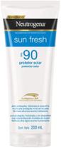 Protetor Solar Neutrogena Sun Fresh Corpo e Rosto Loção FPS90 200ml