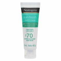 Protetor Solar Neutrogena Sun Fresh Derm Care Facial FPS70 Protetor Solar Neutrogena Sun Fresh Derm Care Facial FPS70