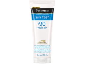Protetor Solar Neutrogena Sun Fresh Loção FPS 90 200mL Protetor Solar Neutrogena Sun Fresh Loção FPS 90 200mL