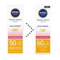 Protetor Solar Nivea Beauty Expert Facial Fps60 Hidratante Q10 50gr