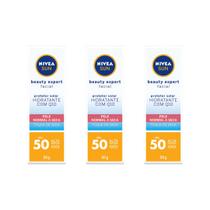 Protetor Solar Nivea Facial 50g Beauty F50 Facial Seca- 3un