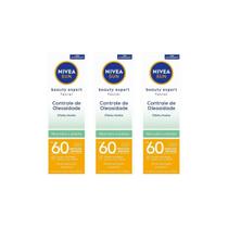 Protetor Solar Nivea Facial 50G Beauty F60 Facial Oleosa-3Un