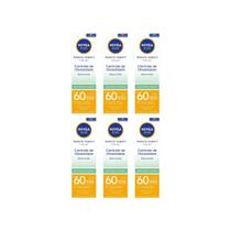 Protetor Solar Nivea Facial 50g Beauty F60 Facial Oleosa-6un