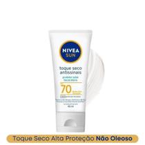 Protetor Solar Nívea Facial Sem Cor FPS 70 Toque Seco Não Oleoso 40ml