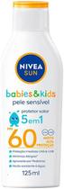 Protetor Solar Nivea Kids & Babies Pele Sensível FPS60 Sensitive Pure 125Ml