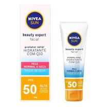 Protetor Solar Nivea Sun Beauty Expert Facial Pele Normal a Seca FPS 50 com 50g Protetor Solar Nivea Sun Beauty Expert Facial Pele Normal a Seca FPS 50 com 50g