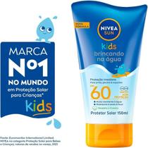 Protetor Solar Nivea Sun Kids Brincando na Àgua FPS60 150 ml