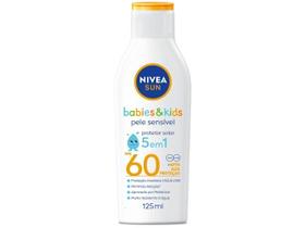 Protetor Solar Nivea Sun Kids Sensitive FPS60 125ml