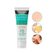 Protetor Solar Oil Free Com Cor Pele Clara Sunfresh FPS 70 40g Neutrogena Toque Seco