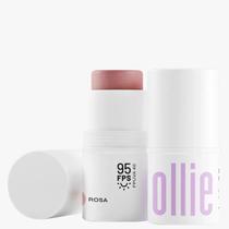 Protetor Solar Ollie Blush, Batom e Sombra FPS 95 Rosa Protetor Solar Ollie Blush, Batom e Sombra FPS 95 Rosa