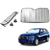 Protetor Solar Para-brisa Painel De Carro Quebra Sol automotiva cromo Universal com Ventosa (126x59cm)