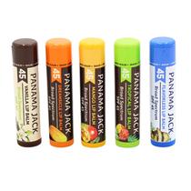 Protetor solar para lábios Panama Jack SPF 45, pacote com 5 sabores Protetor solar para lábios Panama Jack SPF 45, pacote com 5 sabores