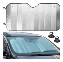 Protetor Solar Parabrisa Carro Universal Automotivo 2 Ventosas Quebra Sol Proteção Dobrável