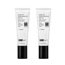Protetor solar PCA SKIN Sheer Tint SPF 45, colorido, 100ml, pacote com 2