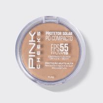 Protetor Solar Pó Compacto FPS 55 FPUVA 19 11,4g P20 PINK CHEEKS Resistente a água e ao suor Protetor Solar Pó Compacto FPS 55 FPUVA 19 11,4g P20 PINK CHEEKS Resistente a água e ao suor