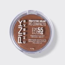 Protetor Solar Pó Compacto FPS 55 FPUVA 19 11,4g P50 PINK CHEEKS Resistente a água e ao suor