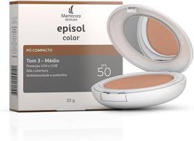 Protetor Solar Pó Compacto Tom 3 Médio Episol Fps50 10g