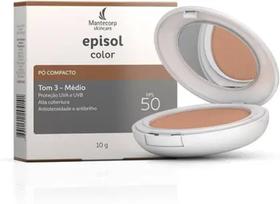 Protetor Solar Pó Compacto Tom 3 Médio Episol Fps50 10g -
