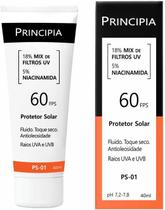 Protetor Solar Principia PS-01 FPS60 16,5% Mix de Filtros Uv + 5% Niacinamida - 40ml