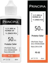 Protetor Solar Principia PS-02 FPS50 16,5% Mix de Filtros UV + 1% Zinco - 40ml