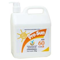 Protetor Solar Profissional Pro-Sun Fator 60 UVA 17 E UVB Galão 2KG Cosmoderma