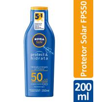 Protetor Solar Protect & Hidrata FPS50 Nivea - 200ml