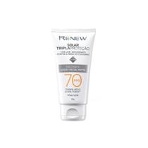 Protetor Solar Renew Avon FPS70 com Protinol toque seco 40g