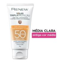 Protetor solar renew com cor fps50