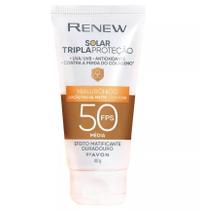 Protetor Solar Renew Matte Cor Média Antiga Cor Média Escura Protetor Solar Renew Matte Cor Média Antiga Cor Média Escura