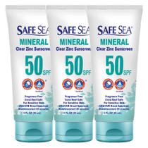 Protetor Solar Safe Sea Óxido de Zinco SPF50 - 60ml (3 Unidades)