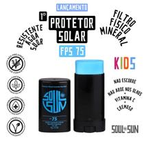 Protetor Solar Soul Sun Vegano Mineral em Bastão - FPS75 - 15g