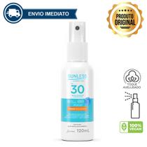 Protetor Solar Spray Translúcido Sunless FPS 30 120ml Toque Seco e Pele Protegida
