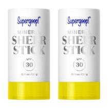 Protetor solar Stick Supergoop! Mineral Sheer SPF 30 20mL x2