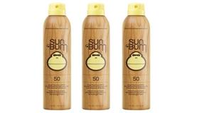 Protetor solar Sun Bum Continuous Spray QuoYK SPF 50 177mL (pacote com 3)