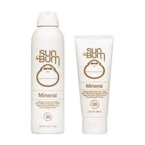 Protetor solar Sun Bum Mineral SPF 30 Spray e Loção SPF 50 2x Protetor solar Sun Bum Mineral SPF 30 Spray e Loção SPF 50 2x