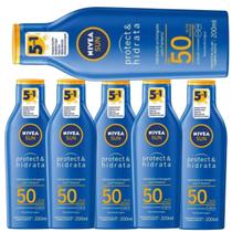 Protetor Solar Sun Protect Hidrata Fps50 200ml Nivea kit c/6