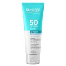 Protetor Solar Sunless Facial Fator 50 Toque Seco Sem Base sem cor - Farmax