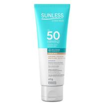 Protetor Solar Sunless Facial FPS 50 Base Médio 60g - Farmax Protetor Solar Sunless Facial FPS 50 Base Médio 60g - Farmax