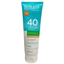 Protetor Solar Sunless Fator 40 - Hipoalérgico 120g - Sunless Farmax