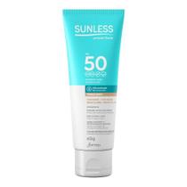 Protetor Solar Sunless FPS 50 Toque Seco 60g Base Bege Claro Protetor Solar Sunless FPS 50 Toque Seco 60g Base Bege Claro