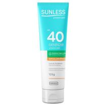 Protetor Solar Sunless Hipoalergenico FPS 40 120g