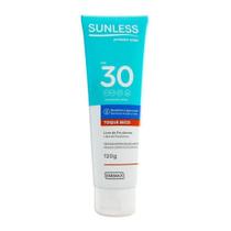Protetor Solar Sunless Toque Seco FPS 30 120g - Farmax
