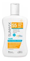 Protetor Solar Sunmax Fluid Fps55 120ml Pele Oleosa Mista Protetor Solar Sunmax Fluid Fps55 120ml Pele Oleosa Mista