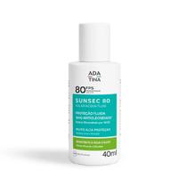 Protetor Solar Sunsec FPS80 Acqua Fluid Ada Tina 40ml